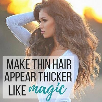 Make Thin Hair Appear Thicker... like magic!