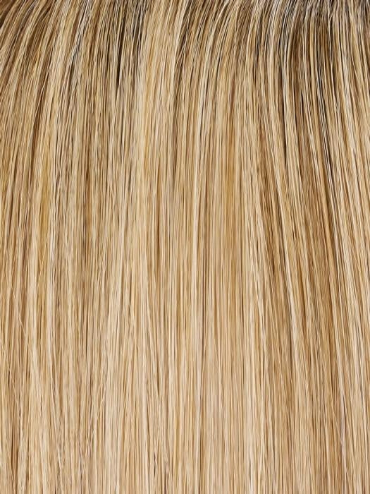 27T613S8  | Medium Natural Red-Gold Blonde and Pale Natural Gold Blonde Blend and Tipped, Shaded with Medium Brown