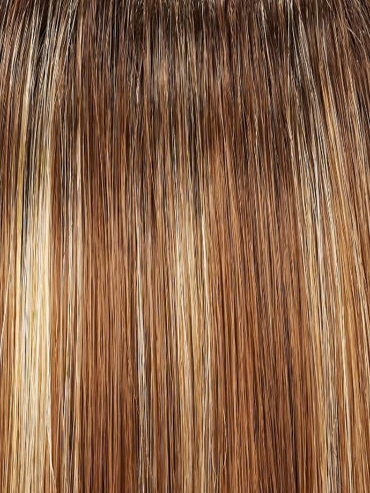 FS26/31S6 SALTED CARAMEL | Medium Natural Red Brown with Red Gold Blonde Bold Highlights, Shaded with Brown