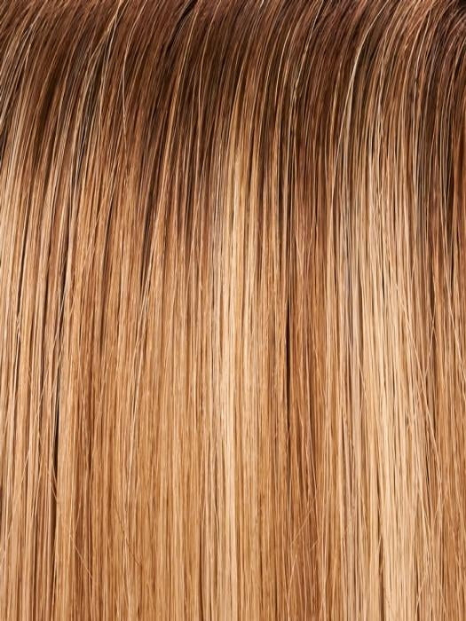 12FS8 SHADED PRALINE | Medium Natural Gold Blonde, Light Gold Blonde, Pale Natural Blonde Blend, Shaded with Dark Brown